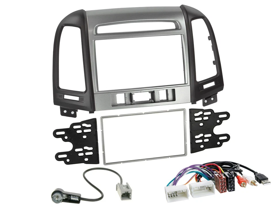 JVC DAB 2DIN MP3 Bluetooth USB Autoradio für Hyundai Santa Fe USB AUX 3 Schalter - Bild 3 von 4