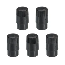 Potentiometer Control Knob ABS Guitar Knob for Electric Guitar Bass Black 5PCS
