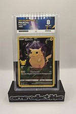 Pokémon Pikachu Holo Full Art 005/025 2021 Celebrations Graded ACE 8