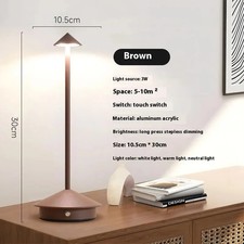 Rechargeable Table Lamp Creative Dining Touch LED Hotel Coffee Decorative Light