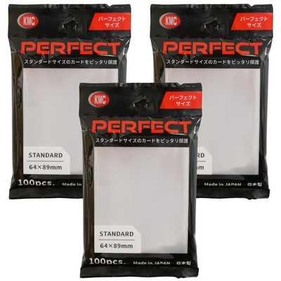 KMC 100 Pochettes Card Barrier Perfect Size Soft Sleeves, 3 Pack/Total 300 Po...