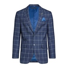 Raging Bull Mens Checked Wool Blazer RB328 