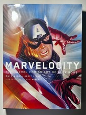 Marvelocity: The Marvel Comics Art of Alex Ross (w/ Dust Jacket) - EXCELLENT