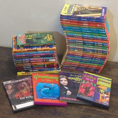 Goosebumps 40 Set Book Lot by RL Stine 1st Eds Cards Mask Dummy Say Cheese 1990s