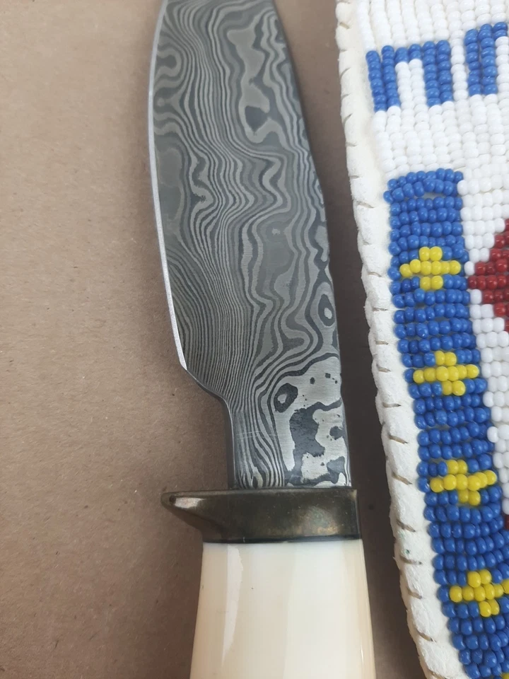 W. M. William "Bill" Miller Custom Damascus Knife - Image 3 of 4