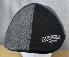 Guinness Black and Grey Paneled Wool Ivy Cap