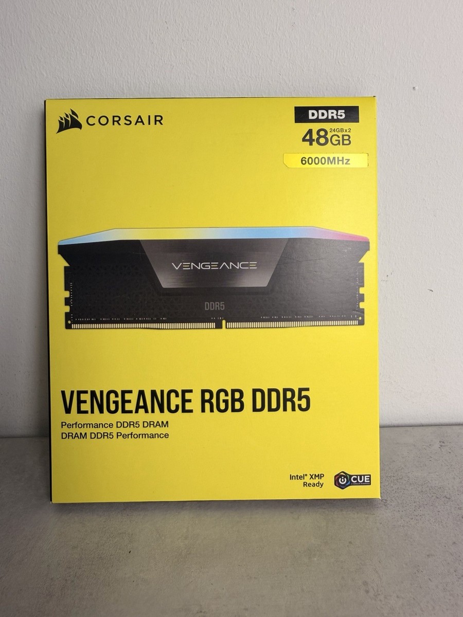 CORSAIR Vengeance RGB DDR5 RAM 48GB 6000MHz CL36 (2x24GB) Intel