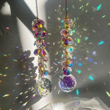 suncatchers for Windows Hanging Prism, 40mm auraro Crystal Suncatcher with Cr...