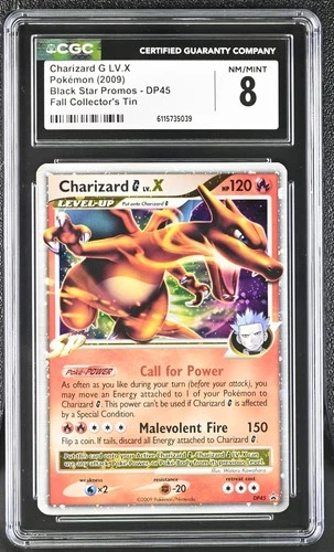 CGC 8 Charizard G LV.X 2009 Black Star Promos DP45 Holo Pokemon Card