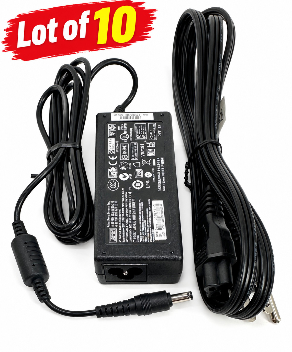 Lot of 10 65W 19V 3.42A NB-65B19 Charger For ASUS K52F K53E K53U K55A K55N A53E