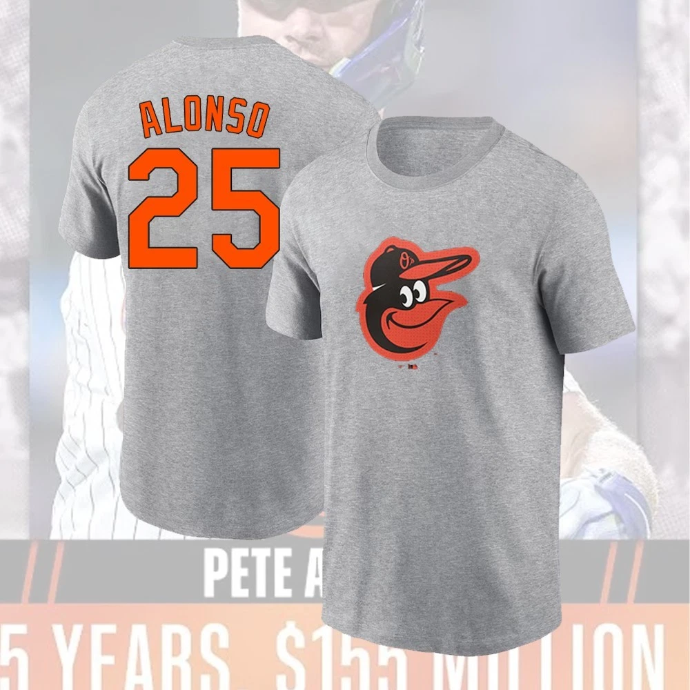 Pete Alonso Baltimore Orioles Double Sided T-Shirt Number 25 Gift