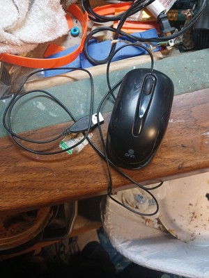 Onn Standard 3D Optical Mouse With Scroll Wheel Black Wired USB Very Good