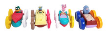 Set of 4 Tiny Toons Adventures Flip Cars Vintage 1990 McDonald's Toys