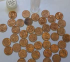 1954 D Lincoln Wheat Penny coin Uncirculated roll of 40 +