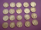 Lot of 20 US 90% Silver Mercury Dimes - Mixed Dates