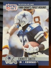 1990 NFL Pro Set 685 Emmitt Smith Rookie Card Dallas Cowboys. rookie card picture