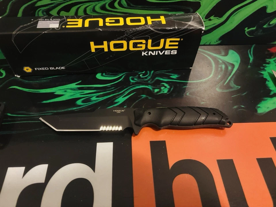 Hogue 154cm Fixed, black Knife. New In Box. - Image 2 of 2