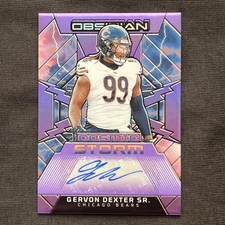 2024 Panini Obsidian - Cosmic Storm Signatures Gervon Dexter #CSS-GDD /49 Bears