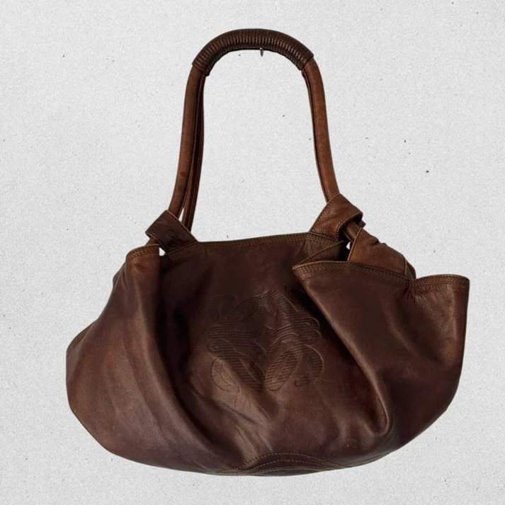Authentic Vintage Loewe Nappa Aire Leather Shoulder Bag