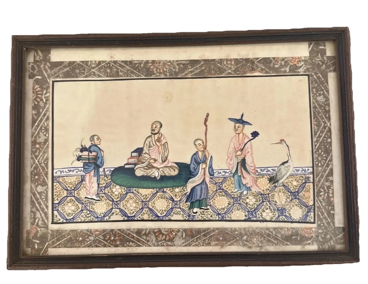 Antique Chinese Frame In Antique Chinese Paintings & Scrolls for