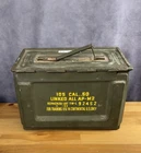VTG WW2 US Military 50 Cal. M2 Ammunition Ammo Box Can Palley US Flaming Bomb