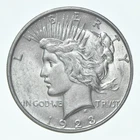 (1) 1923-D Choice AU Peace Silver Dollar 90% - CH AU Almost Unc - Denver *5213