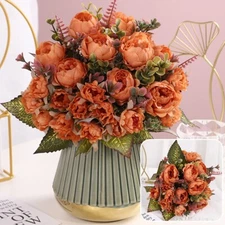 Artificial Peony Flower Silk Wedding Bouquet Realistic Flowers For Home Decor