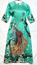 Ao Dai Viet Nam Lua Mem Ru Cach Tan CT-014 Size 3XL Dai ao 125cm