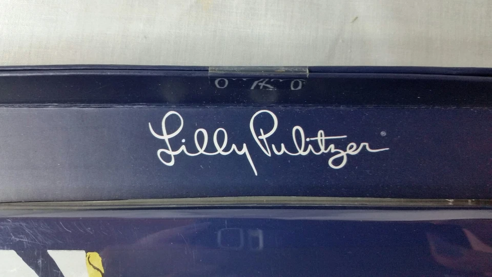 LILLY PULITZER IPAD COVER FEATURED IN YOURE FLAGGED BLUE YELLOW AND WHITE - Image 3 of 4