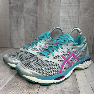 Asics Women's Gel Columbus 18 Sneakers Running Shoes Gray Pink Size T6C8N 