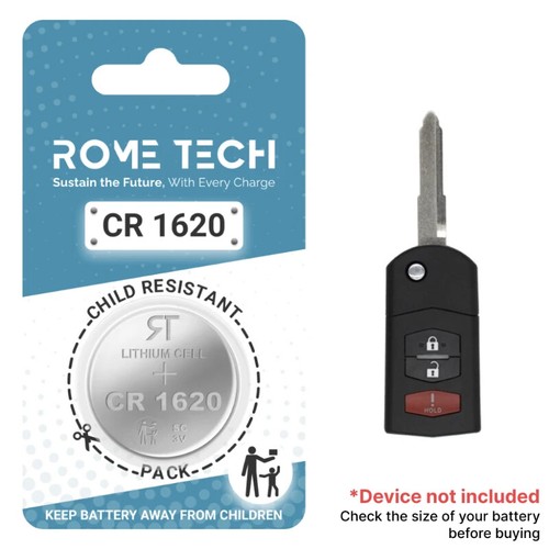 Key Fob Battery Replacement for Mazda CX-9 2021 2020 2019 - 2007 1 or 2 Pack - Foto 11 di 31