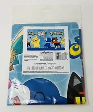 DesignWare Pokemon Plastic Party Tablecloth Tablecover  2017 54" x 96" NIP