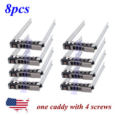 8PCS G176J 2.5" SAS SATA Hard Drive Tray Caddy for DELL PowerEdge R610 R720 R810