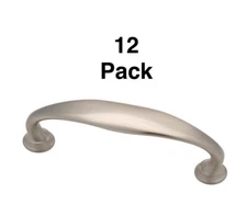 12 Pk Brainerd 3-in (76Mm) Center to Center Satin Nickel Arch Handle Drawer Pull
