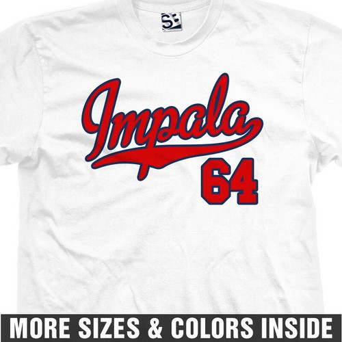 64 Impala PRO Script T-Shirt | 1964 SS Jersey Team Sports Logo Design Print Tee - Bild 32 von 33