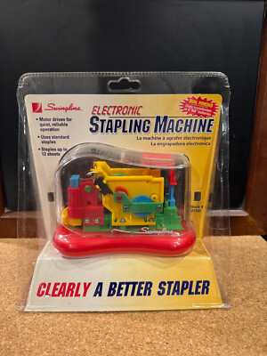 Swingline Electronic Stapling Machine Clear ** NEW ** Includes Adapter Sealed