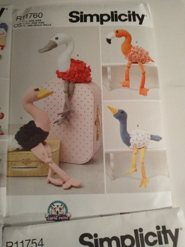 Lot Of 6 Simplicity Laura Ashley Plushies Toy Doll Clothes Sewing Patterns Uncut - Picture 6 of 6