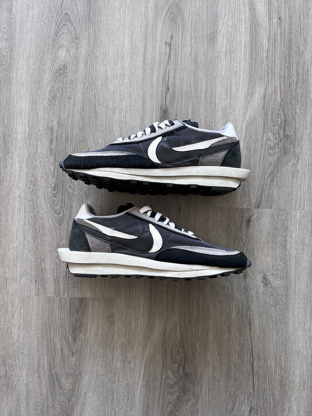 Sacai x Nike LD Waffle Nero Taglia 12 BV0073 001