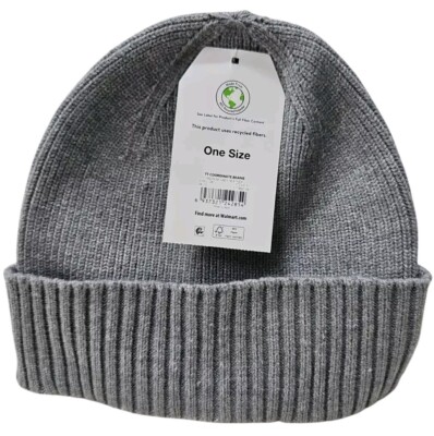 Women's Time and Tru Coordinate Beanie Winter Gray, Soft Hat | eBay