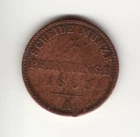 3 Pfenninges 1863 A Scabbard Coin 120 One Thaler