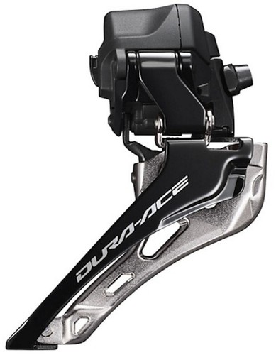 Shimano Dura-Ace 2x12-speed Di2 Front Derailleur - Black/Silver