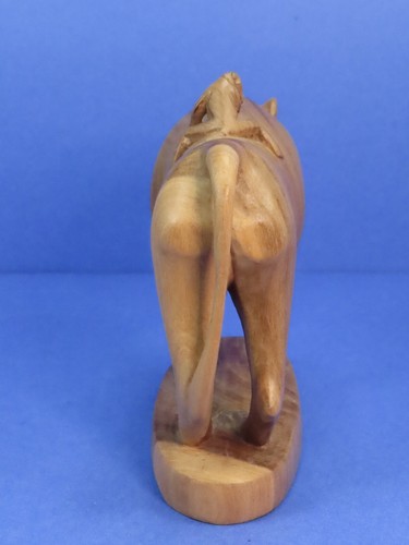 Hand Carved Wood Monkey Baboon w/ Baby Figure / Statue 5.5" Kenya Africa - Picture 9 of 18