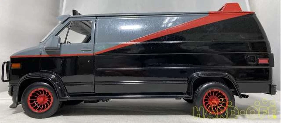 1/18 Hot Wheels GMC A Team Vandura Black Gray w/Box From Japan Model Car Minicar - Image 4 of 4