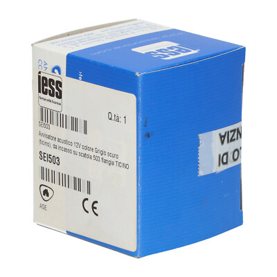 Iess SEI503 12V Warning Gray 503 Ticino New NFP Sealed
