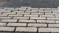 GESCHNITTENER ALTER ZIEGEL &ndash;RIEMCHEN aus alten Mauerziegel (wei&szlig;en Silikat)
