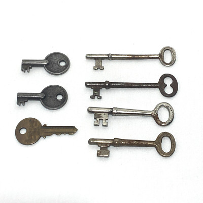 Skeleton Key Lot Antique Old Keys Variety Lot Of 7 | eBay