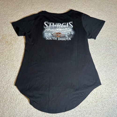 Women's Harley Davidson Black Hills Rally Sturgis Motorcycle Biker Shirt Size M - Picture 6 of 6
