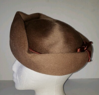Starfire wool vintage hat 100% Wool Michelle Hat, Starfire Melange Blend Felt, Creamy  main image 4