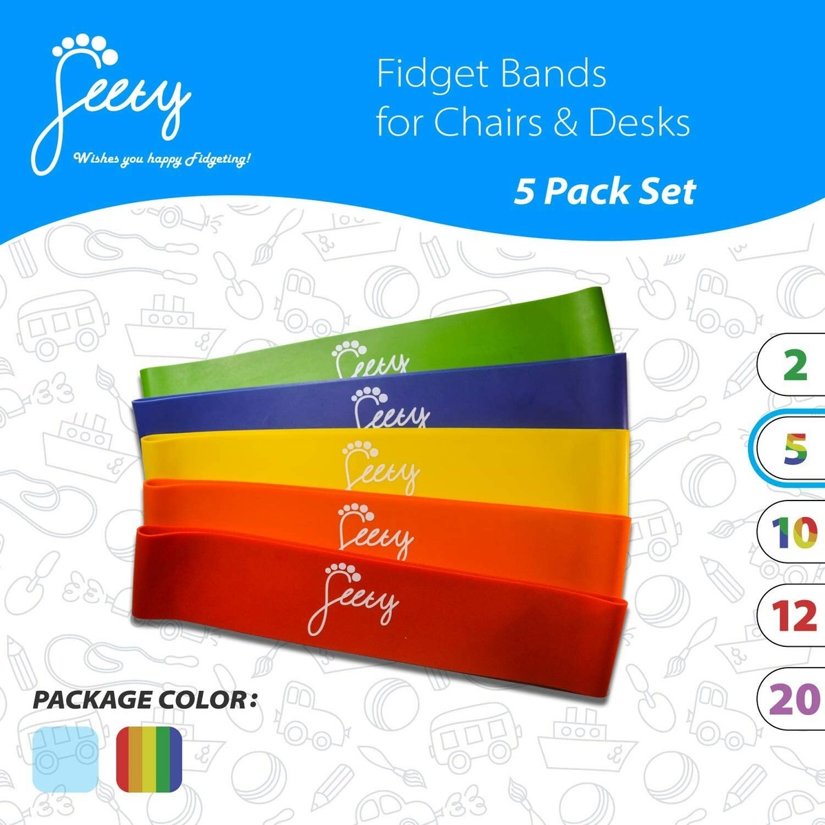 Green Desk Chair Sensory Room Must Haves KICK BANDS