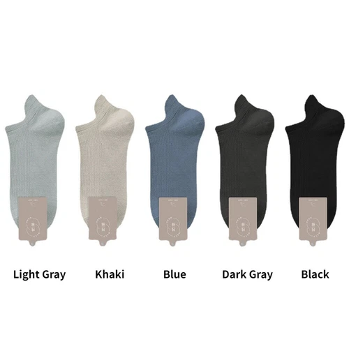 5Pairs High Quality 96% Cotton Men Socks Breathable Mesh Summer Anti-bacterial - Picture 12 of 35